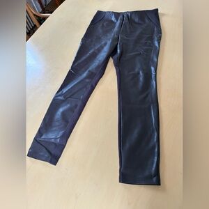 Ellen Tracy Brown Pleather Pants